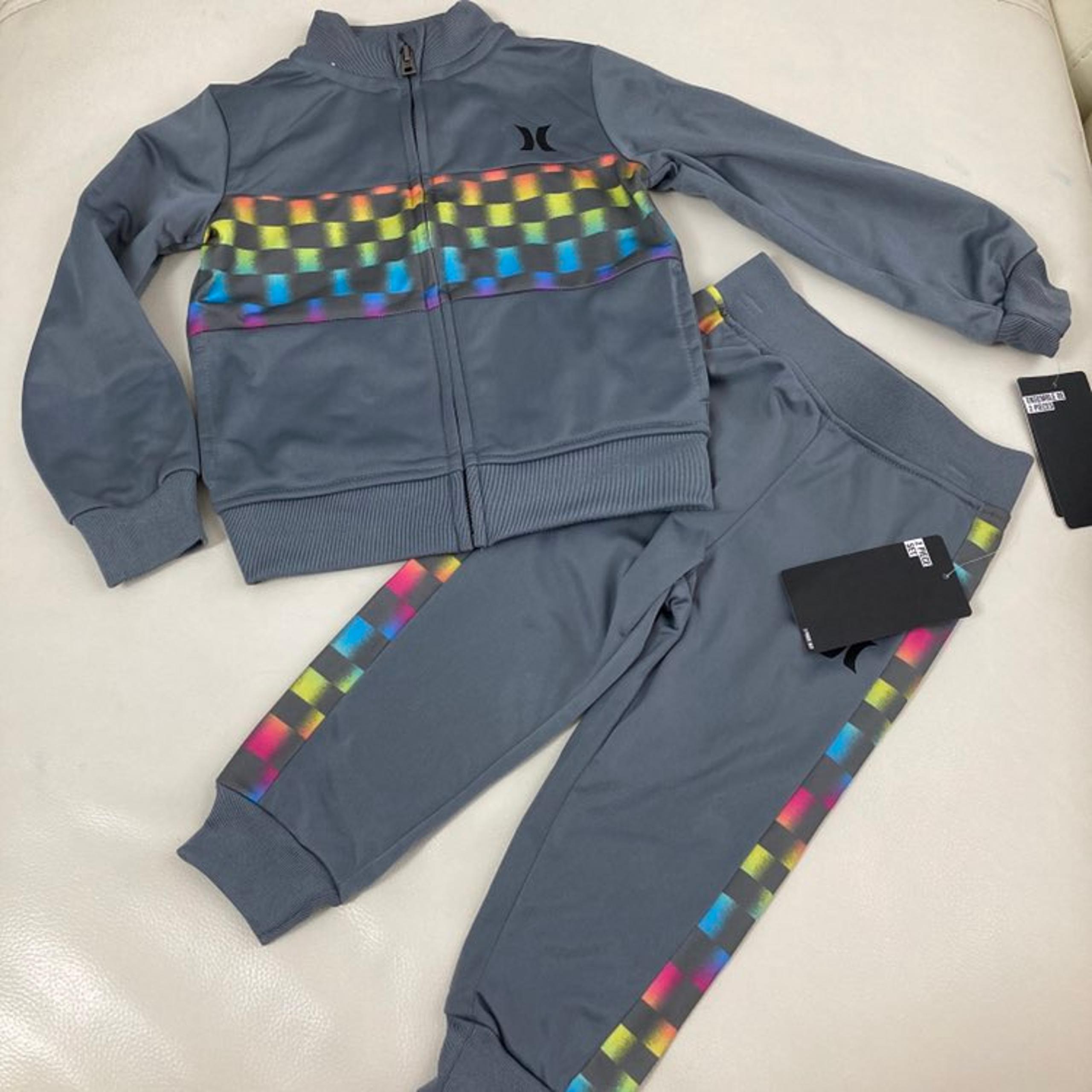 Hurley grey long sleeve active pants set 4T 2300
