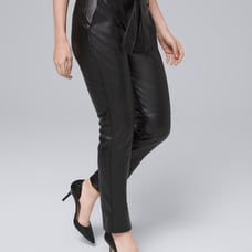 White house black market leather pants 8