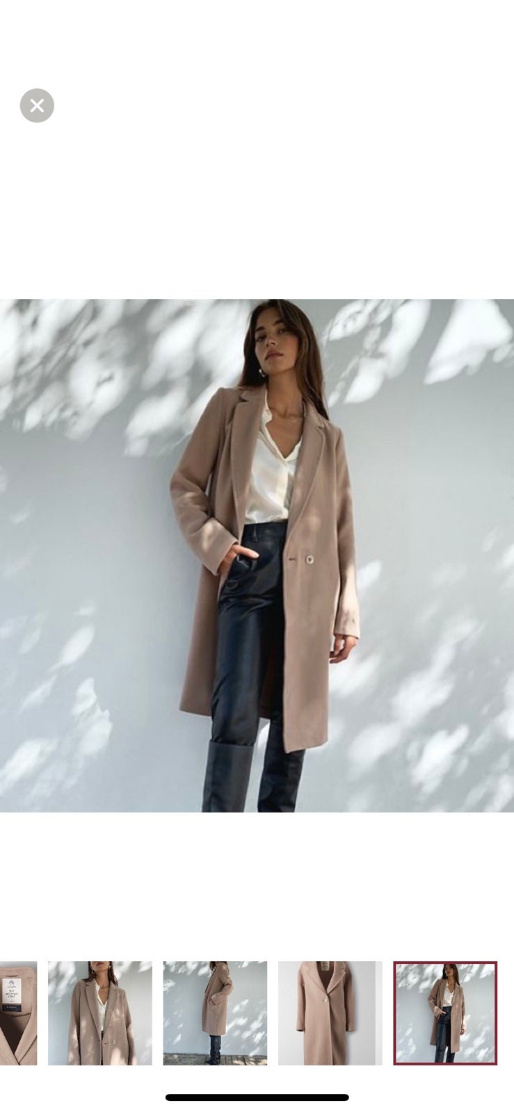 Aritzia Babaton stedman LINED coat Small stone taupe