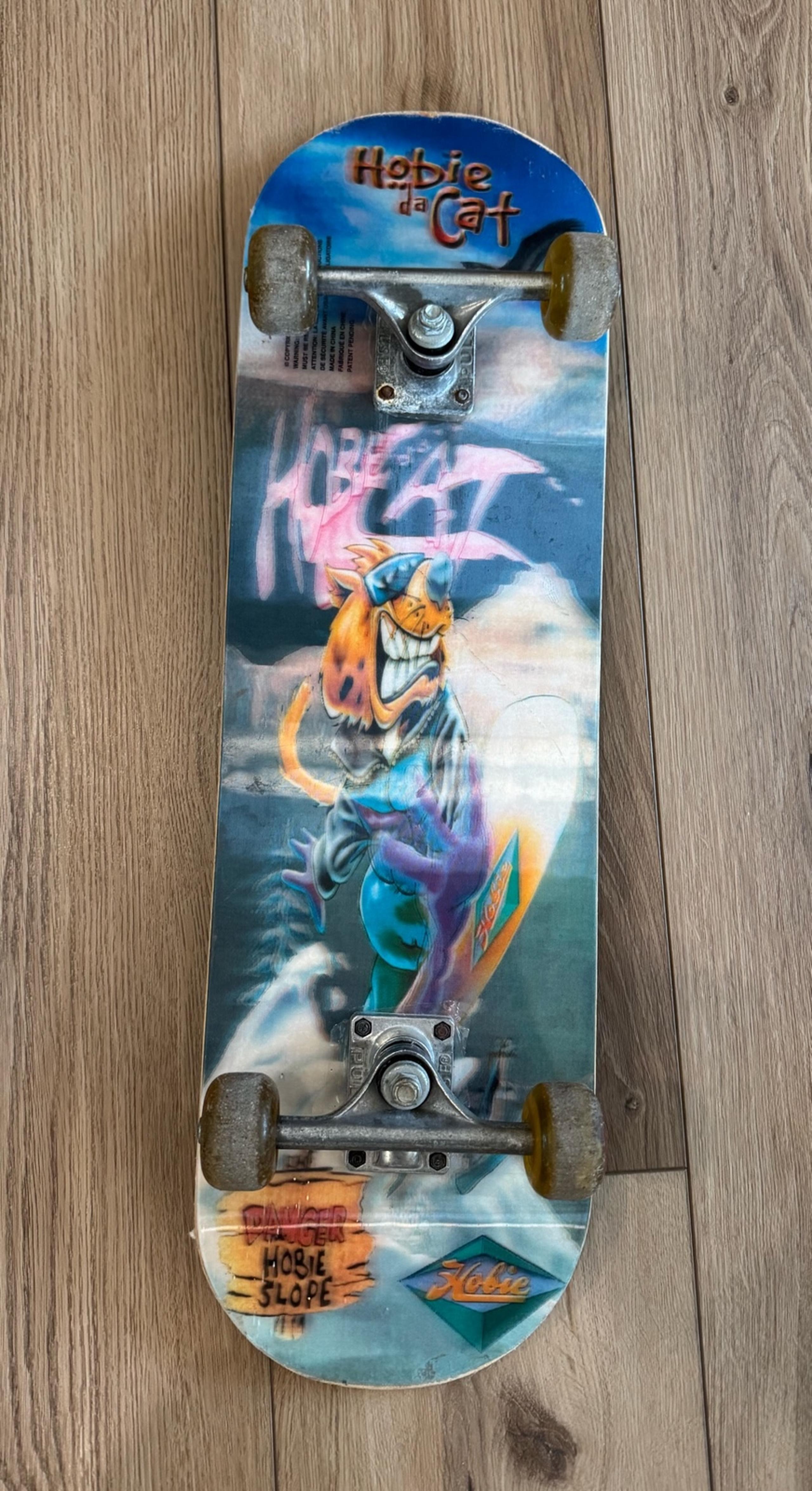 Vintage 2003 Hobie Da Cat Skateboard with Lenticular Graphic