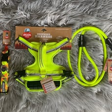 (M) Arcadia 3 piece dog walking kit w/harness, collar and leash