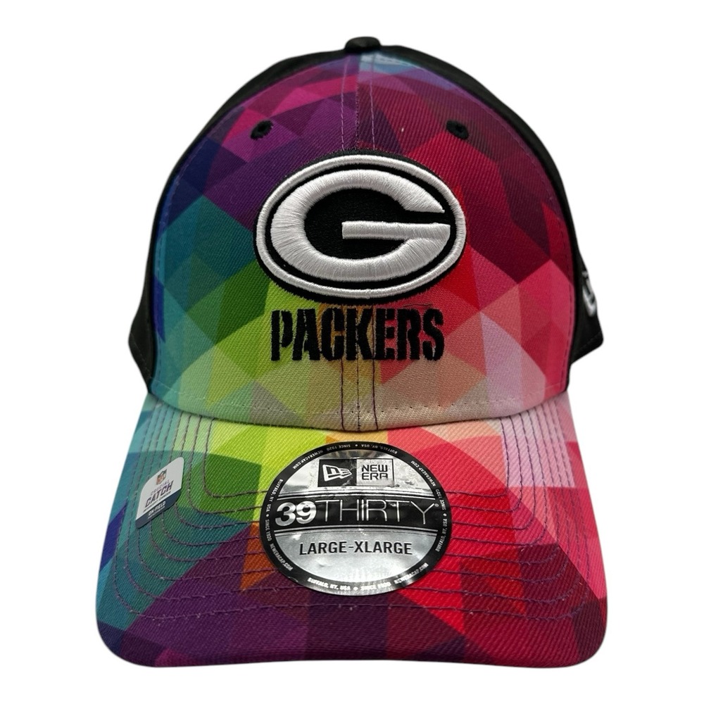 New Era 39Thirty Green Bay Packers 2023 NFL Crucial Catch Hat Cap Size L/XL