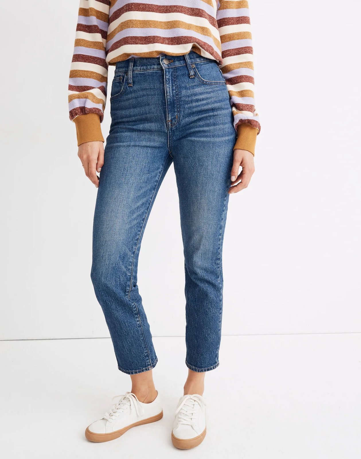 Madewell Petite Classic Straight Jeans in Coldbrook Wash NEW with tags
