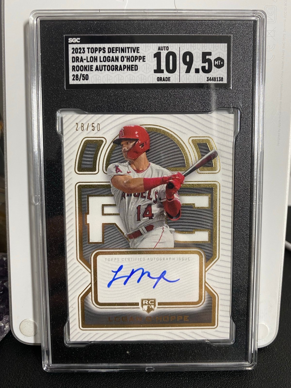 2023 Definitive Collection Logon O’Hoppe Rookie Autograph SGC Graded