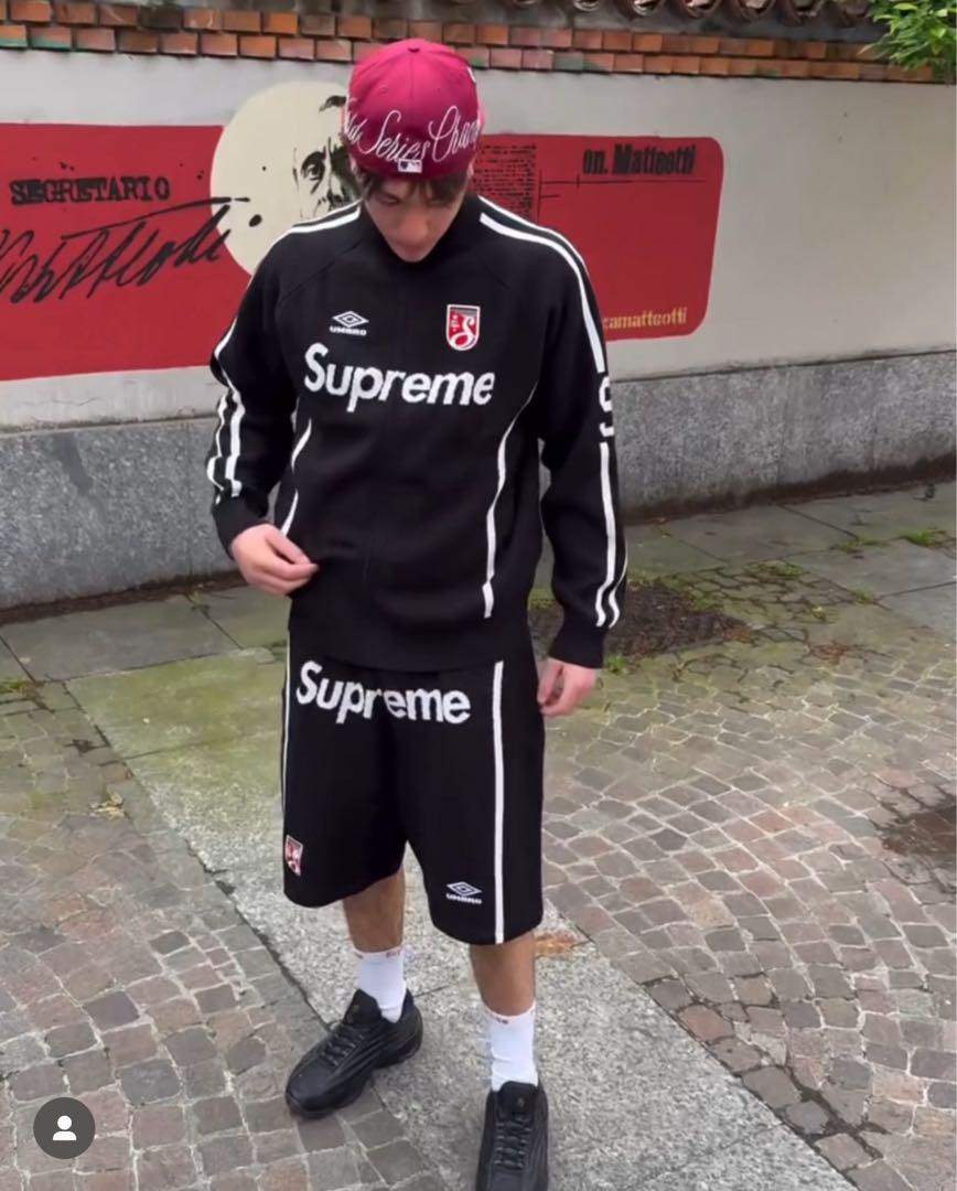 Supreme x Umbro Zip Up Sweater Black
