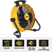 DEWALT DXF1840 Floor Fan, Industrial Fan, 18 Inch High Velocity Fan with 3-Speed