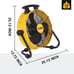 DEWALT DXF1840 Floor Fan, Industrial Fan, 18 Inch High Velocity Fan with 3-Speed