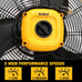 DEWALT DXF1840 Floor Fan, Industrial Fan, 18 Inch High Velocity Fan with 3-Speed