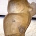 Vintage Brass 7in Cat Kitty Ribbon Bow Door Stop Figurine Bookend