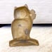 Vintage Brass 7in Cat Kitty Ribbon Bow Door Stop Figurine Bookend