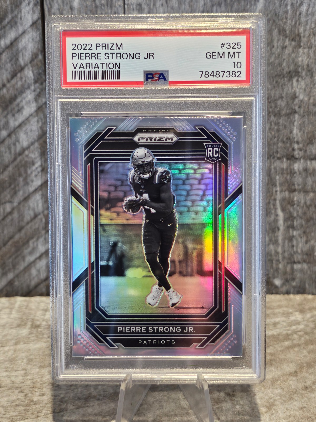 2022 Panini Prizm Pierre Strong Jr. RC Silver Prizm Variation Gem Mint PSA 10