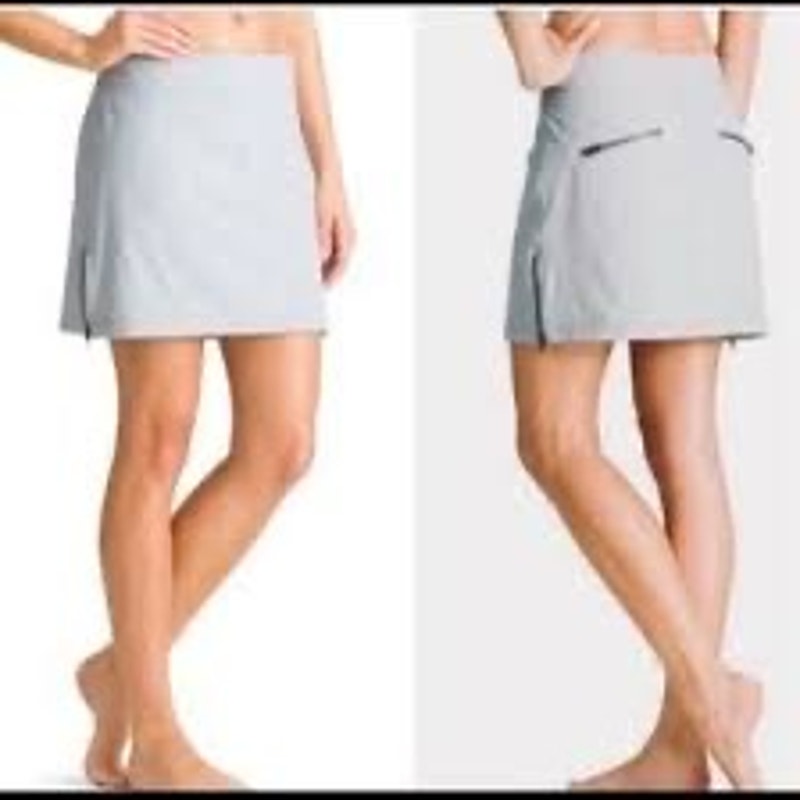 Athleta Women's Jenner Skort Skirt Nylon & Spandex Activewear Size 12 Gray