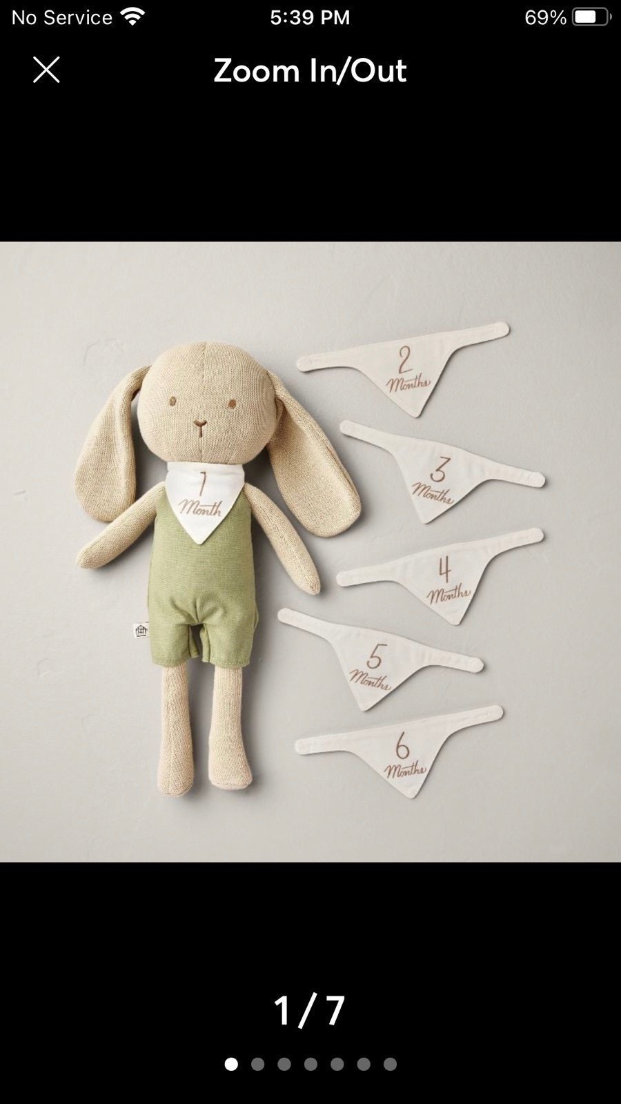 Newborn Milestone Knit Bunny 7pc - Hearth & Hand™ with Magnolia