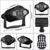 NEW DJ Disco Stage Party Lights, 3-in-1 RGB+UV+RG LED Lights Sound Activated