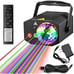 NEW DJ Disco Stage Party Lights, 3-in-1 RGB+UV+RG LED Lights Sound Activated