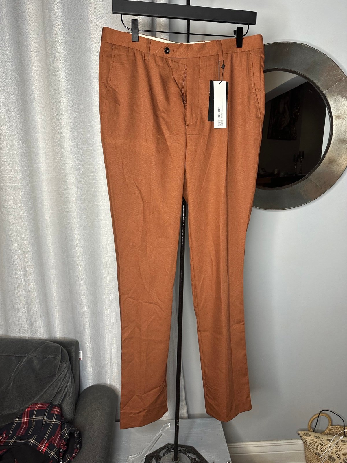 NWT Zara Man Dress Pants Brown Size 32