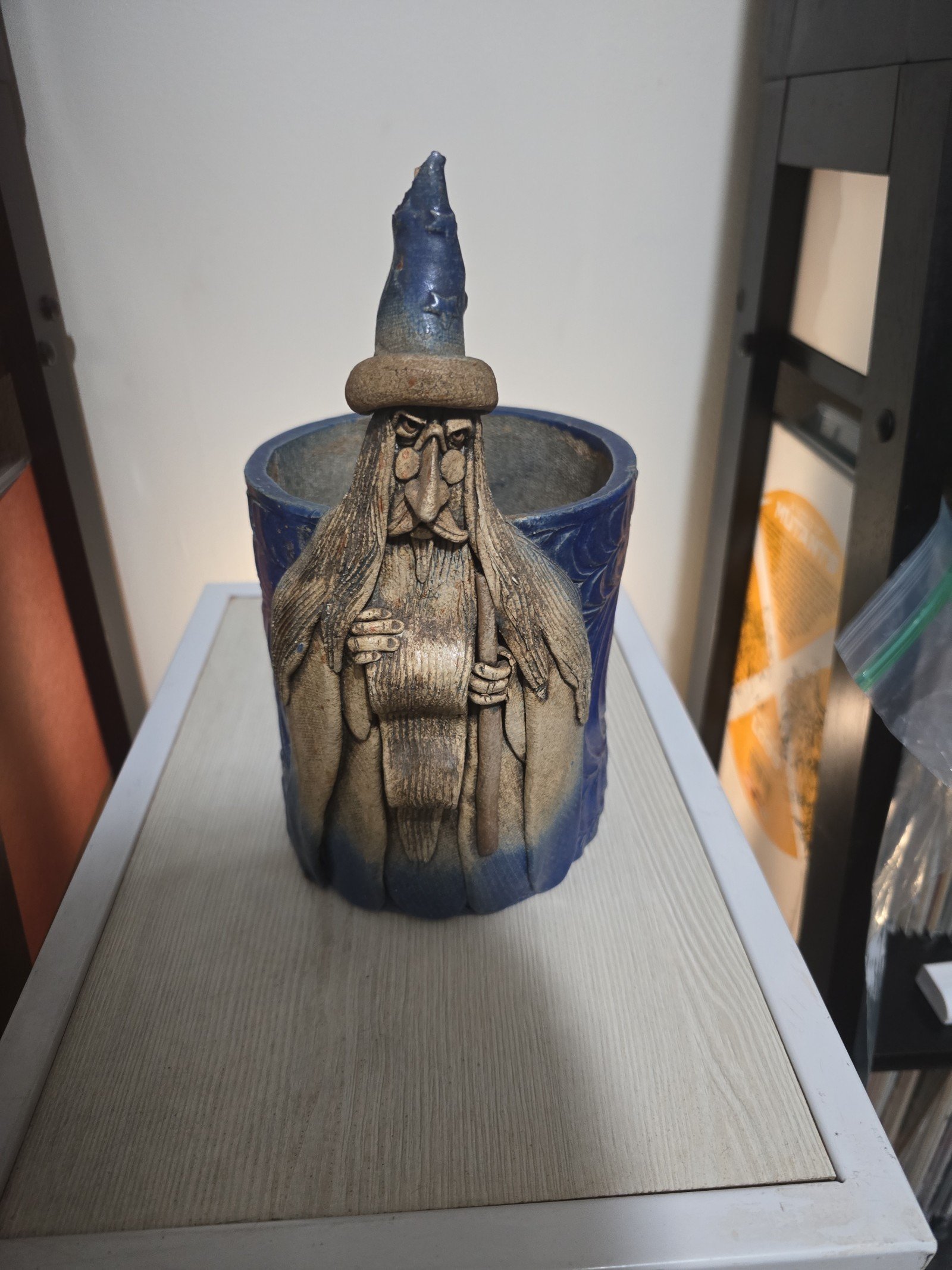 Wizard pottery piece