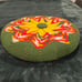 Hand-made Vibrant Southwest Style Crochet Round Pillow Cover - 15 Diameter