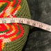 Hand-made Vibrant Southwest Style Crochet Round Pillow Cover - 15 Diameter