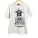 Streetz Iz Watchin T-Shirt White Graphic American Hustle Streetwear Mens Large