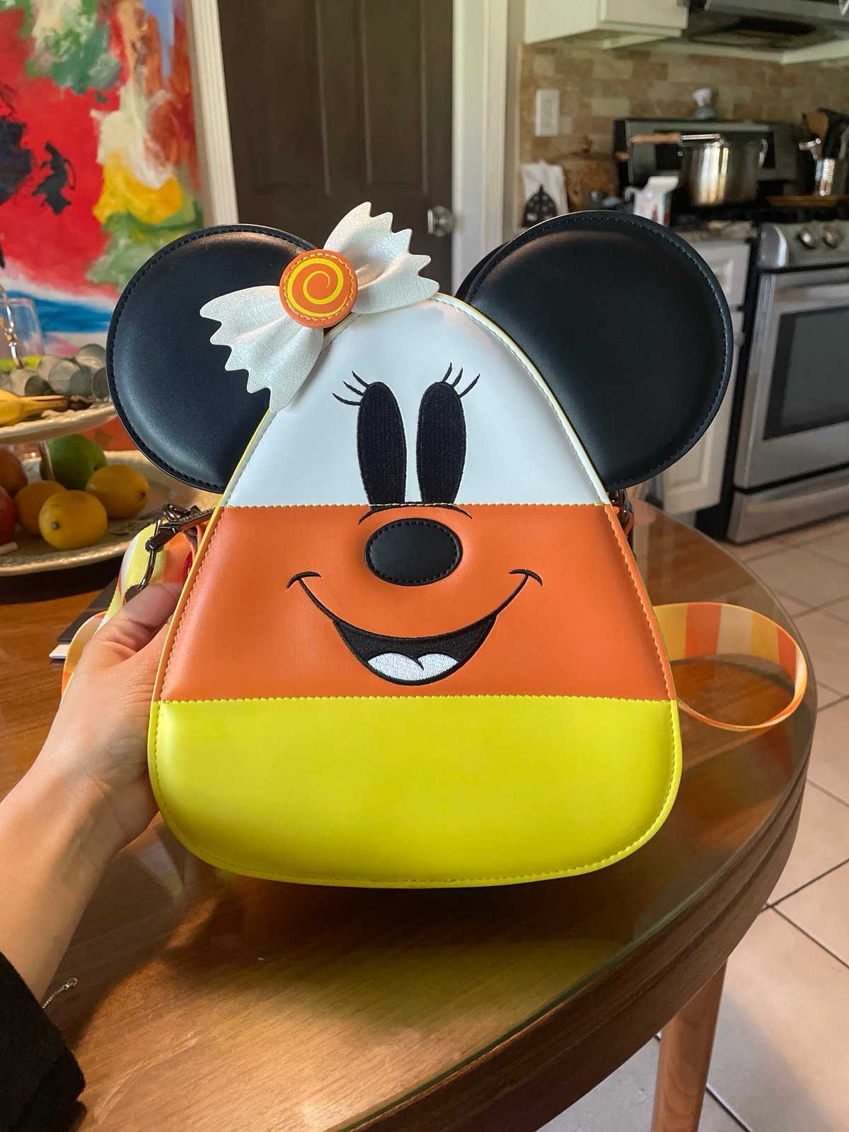 Loungefly Mickey candy corn purse