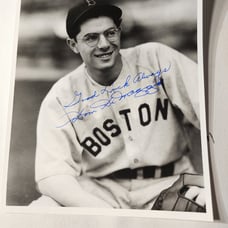Dom DiMaggio signed Original George Brace photo W/COA