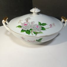 Thames China 9 inch covered round dish with lid