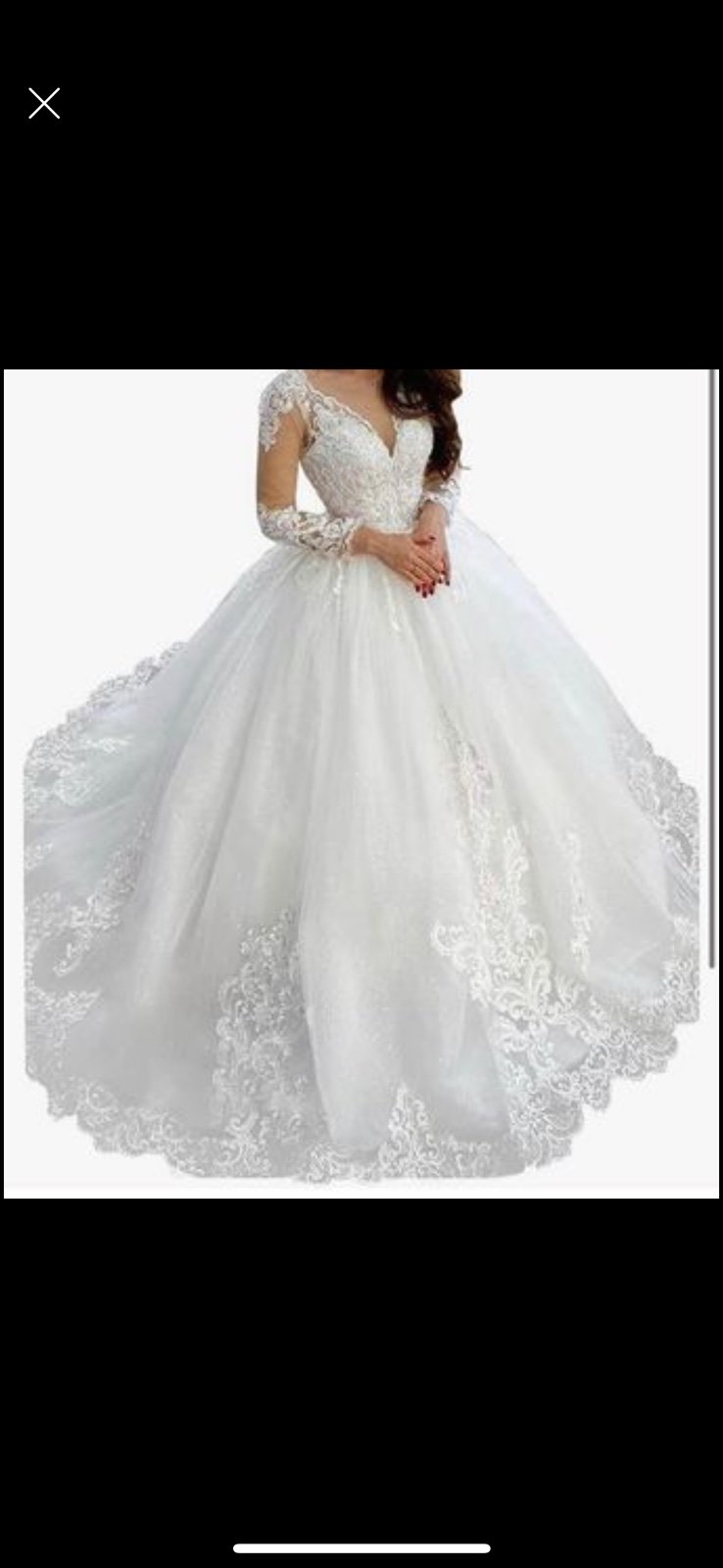 Long sleeve wedding dress
