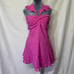 Free People Sleeveless Halter Backless Ruffle Bodycon Mini Party Dress Pink SzXL