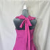 Free People Sleeveless Halter Backless Ruffle Bodycon Mini Party Dress Pink SzXL