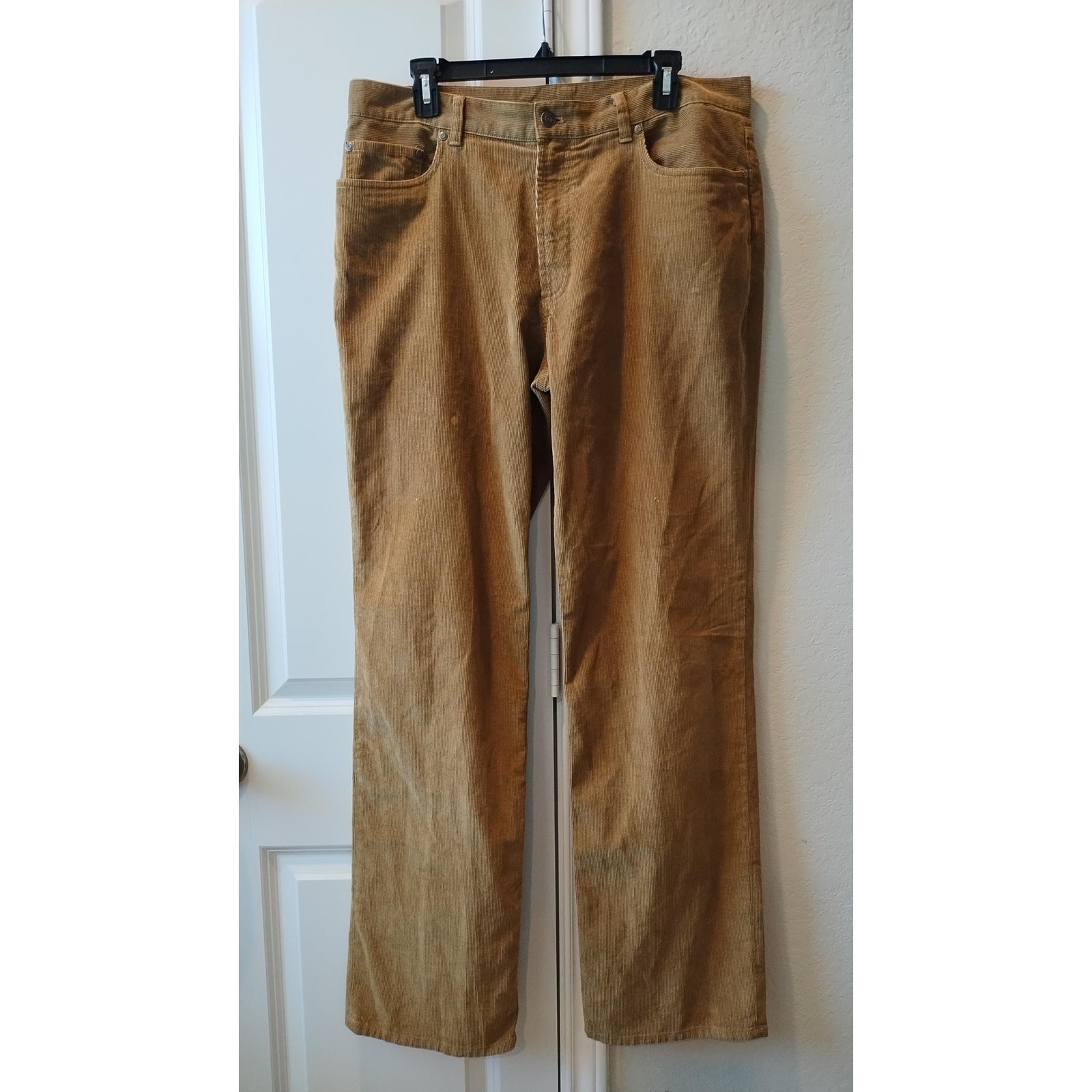 Brooks Brothers Men's 346 Corduroy Pants Size 36 x 34 Tan.