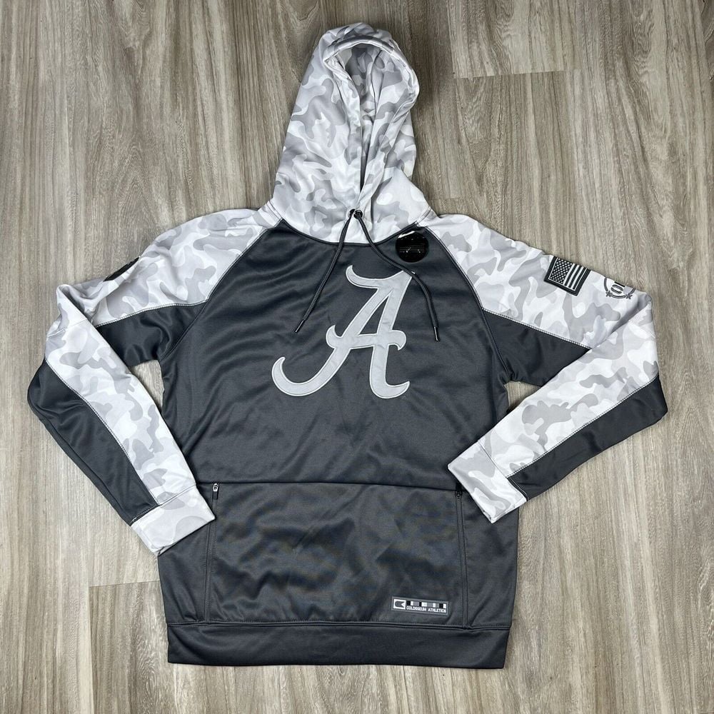Alabama Colosseum OHT Military Appreciation Tonal Raglan Pullover Crimson Tide