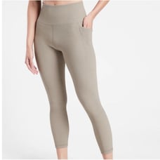 NWT ATHLETA Salutation Stash Pocket II Rib 7/8 Tight Legging Ribbed Bluff Gray