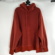 NIKE Women's 2X Sportswear Plush Burnt Orange Hoodie DX6420-010
