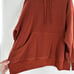 NIKE Women's 2X Sportswear Plush Burnt Orange Hoodie DX6420-010