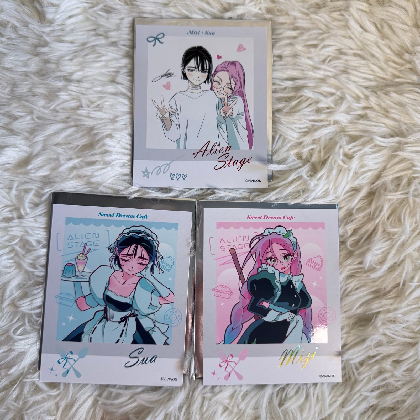 VIVINOS QMENG Alien Stage ALNST Hyuluka Hyuna Luka Polaroid