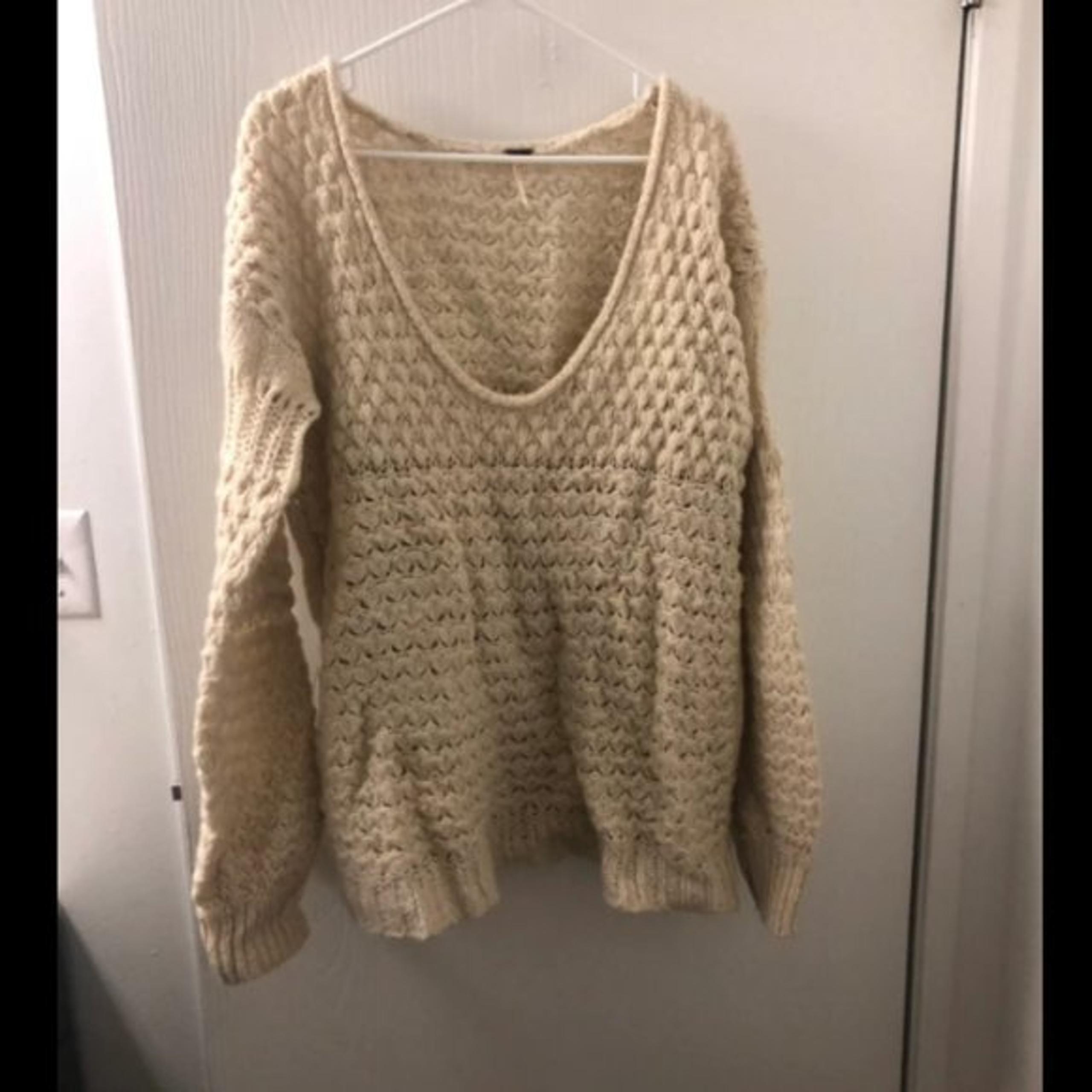 Free People Crashing Waves Pullover Sz L