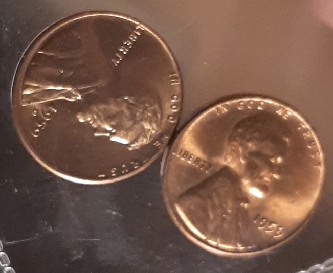 2 1959 Lincoln cents