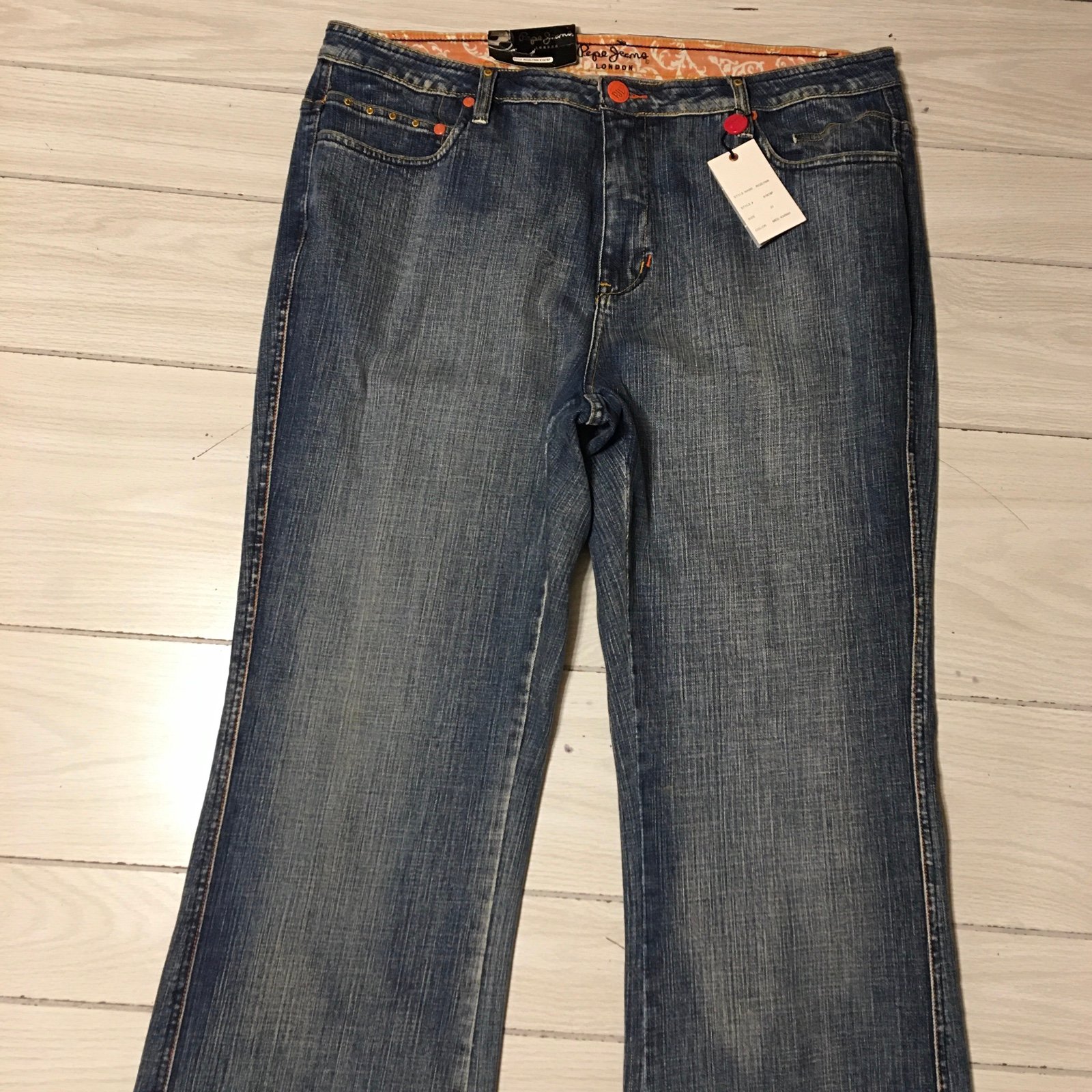 Pepe Jeans London Women's Size 22 Flare Leg Stretch Vintage