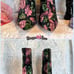 CAPE ROBBIN COQUETTE FANCY FLORAL JACQUARD POINTY ANKLE BOOTIES SIZE 7