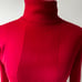 Faconnable Red Wool Long Sleeve Turtleneck Sweater. Size X-Small