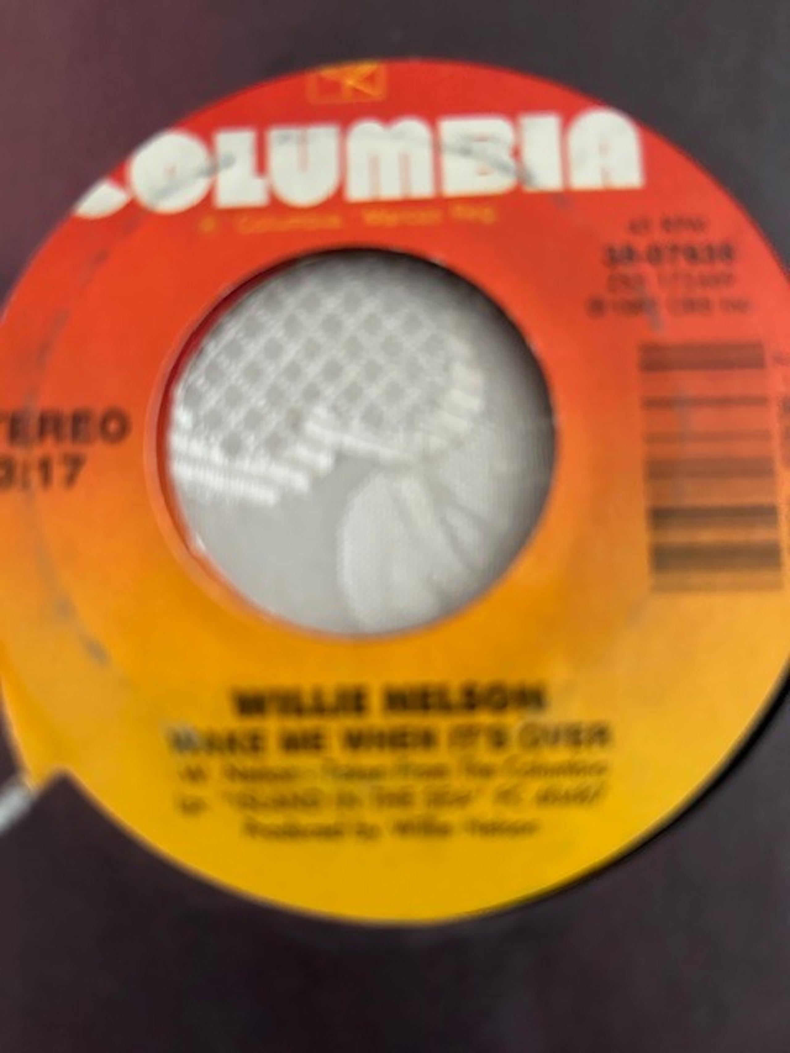WILLIE NELSON, LOT of 2 - 45 RPM VINYL RECORDS