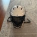 White lacrosse helmet