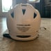 White lacrosse helmet