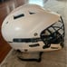 White lacrosse helmet