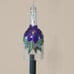 AZALEA HAND PAINTED WINE BOTTLE WIND CHIME GARDEN DECOR