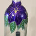 AZALEA HAND PAINTED WINE BOTTLE WIND CHIME GARDEN DECOR