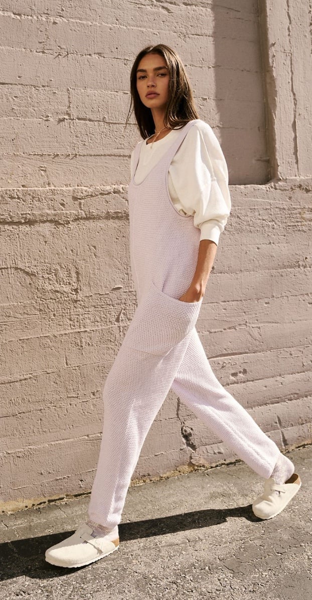 BNWT! Free People! Hailee Sweater Jumpsuit! SZ Medium color is 'Orchid Tint'!