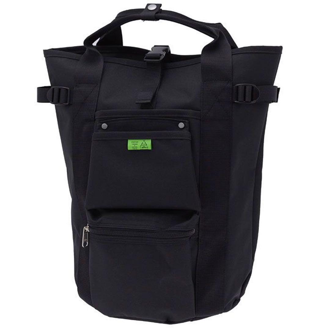 PORTER / UNION Black Backpack