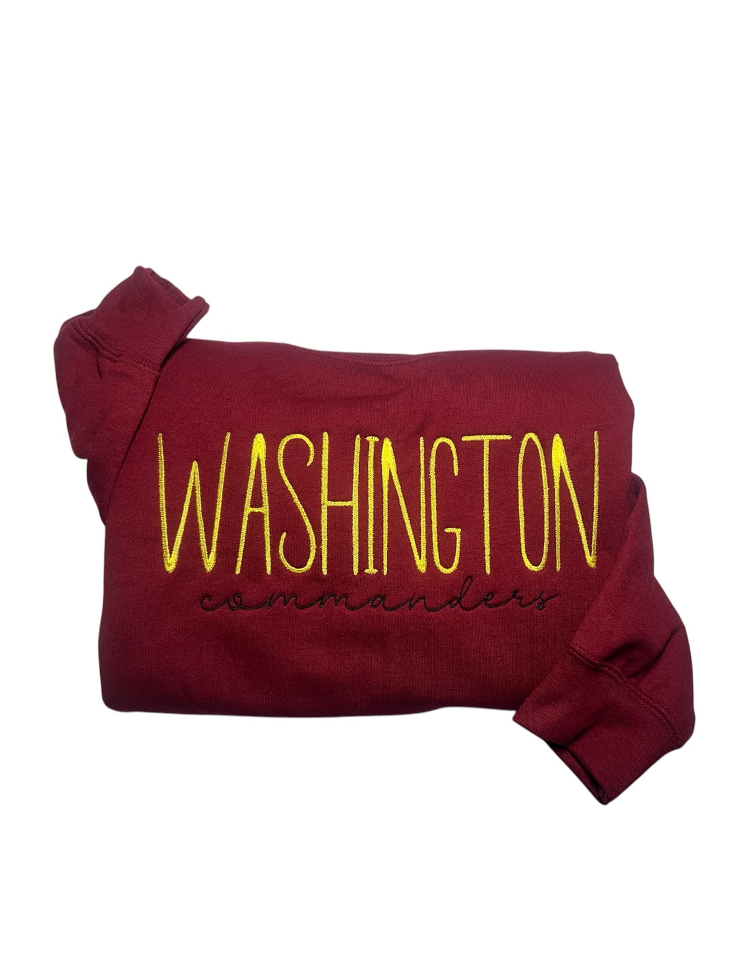 Washington commanders embroidery sweater